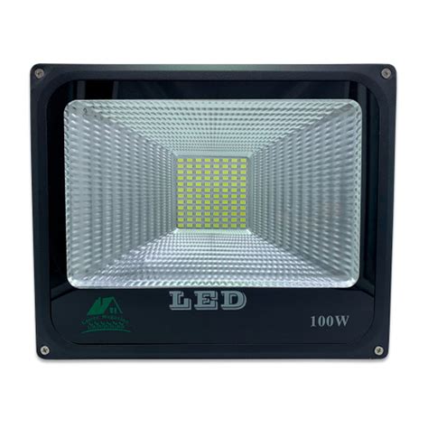 Refletor Led Holofote 100w Bivolt Prova d água Lartec Preto 96 LEDs no