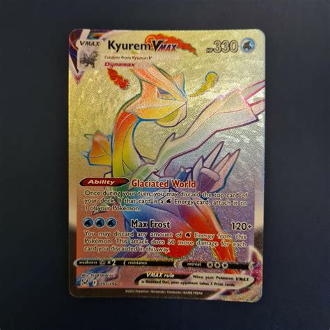 Kyurem V FA Full Art Kyurem Vmax Rainbow Secret Rare Pokemon