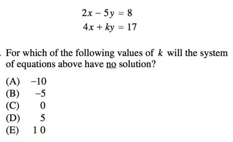 Systems Of Equations In Sat Math Algebra Prep Practice