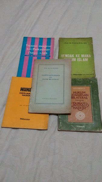 Jual ORIGINAL Buku Hukum Islam Karangan Prof Dr Hazairin Di Lapak ARF