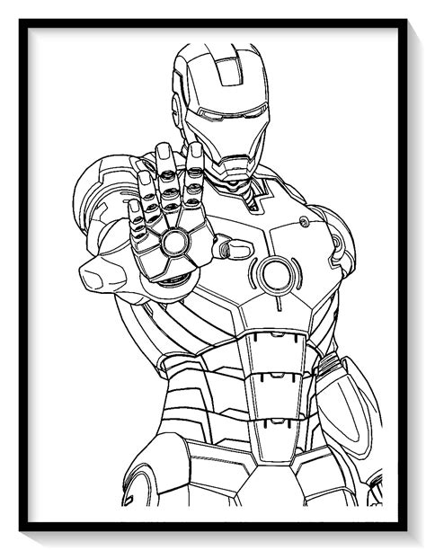 Iron Man Para Pintar Cara Dibujos De Iron Man Para Colorear Paginas