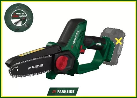 PARKSIDE MINI TRONÇONNEUSE À bois sans fil PGHSA 20 Li B1 20 V EUR 69