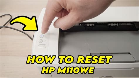 How To Reset Hp Laserjet M We Printer Youtube