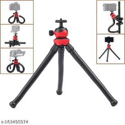 Black Flexible Sponge Octopus Stand Tripod Mounts For Photography