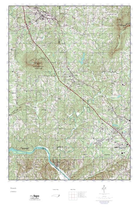 Mytopo Pinnacle North Carolina Usgs Quad Topo Map