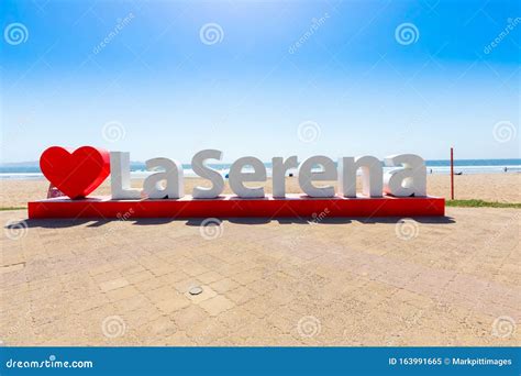 Chile La Serena Welcome Sign on the Beach Editorial Image - Image of ...