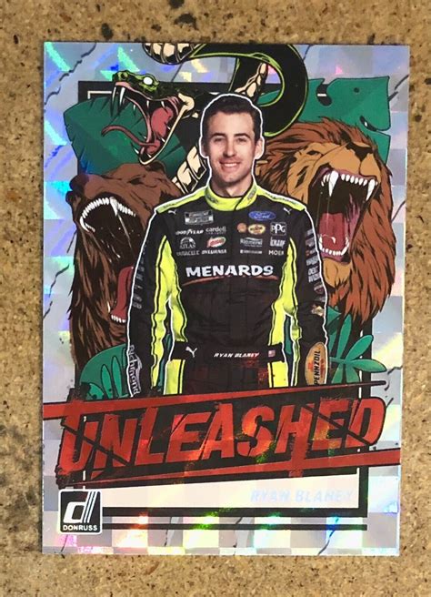 2023 Panini Donruss Racing Unleashed Checkers Ryan Blaney U7 EBay