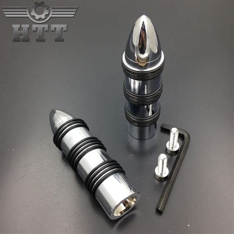 Aftermarket Free Shipping Motorcycle Parts Bullet Rocket Foot Pegs For