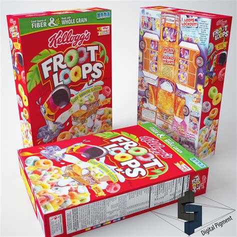 3ds froot loops cereal box