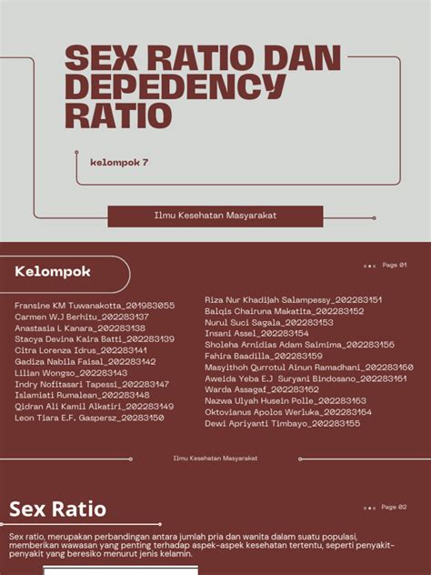 Kel 7 Sex Ratio Dan Dependency Ratio Pdf