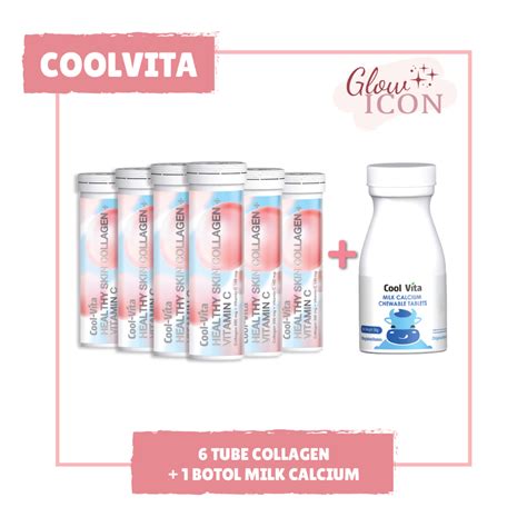 Jual Live Cool Vita Collagen Paket Cerah Bersinar Botol Kolagen