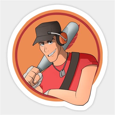 RED! Scout - Team Fortress 2 - Sticker | TeePublic