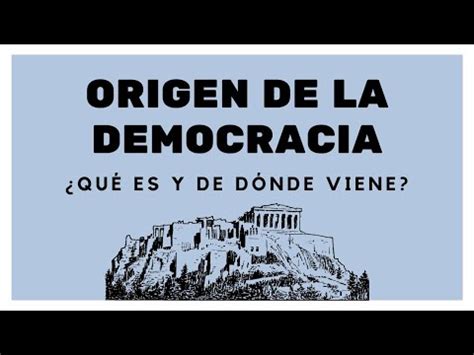 El Origen Etimol Gico De La Palabra Democracia Iesribera