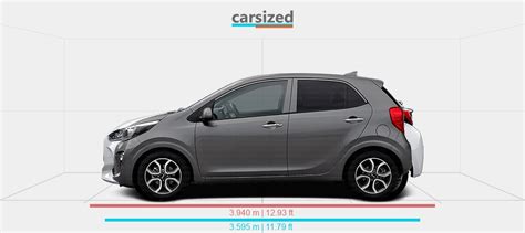 Dimensions Kia Picanto Vs Toyota Yaris Present