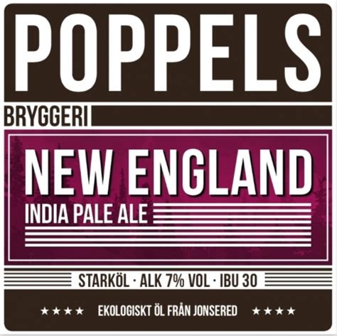 Пиво Poppels Bryggeri New England India Pale Ale Купить пиво New