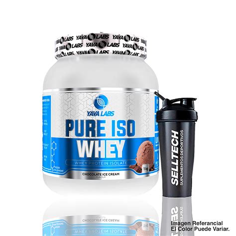 Ripley PROTEÍNA YAVA LABS ISO WHEY 1KG CHOCOLATE SHAKER