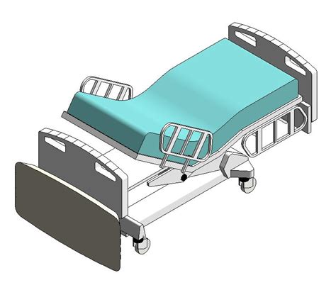 Hospital Bed 3d Dwg Model For Autocad • Designs Cad