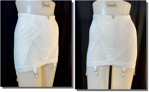 Vintage Playtex Double Diamonds Ob Girdle Six Garters Tight Etsy