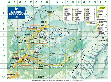 Le Grand Bornand Piste Map