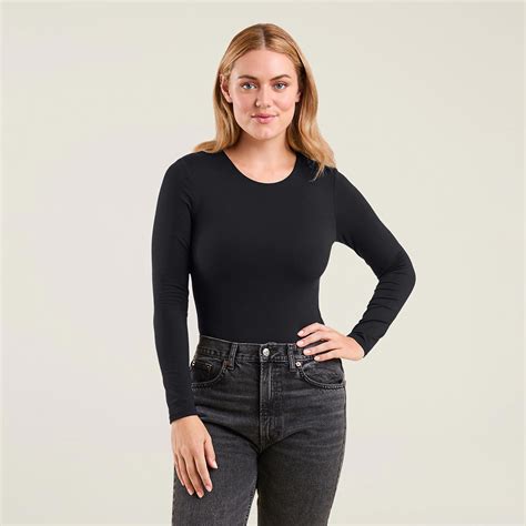 Everyday T Shirt Bodysuit Black Nuuds