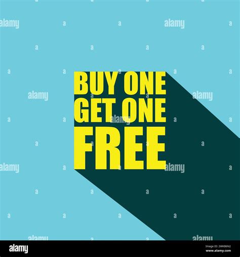 Buy One Get One Free Offering Letter With Long Shadow Business