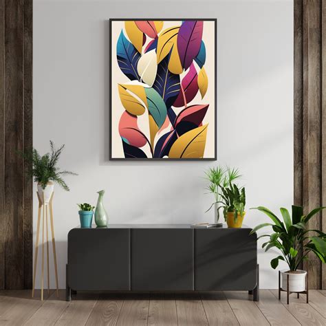 Wall Art for Modern Contemporary Home, Colorful Interior Design ...