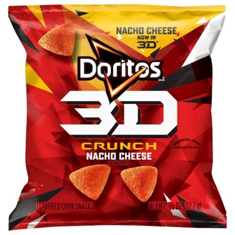 Doritos® 3D Crunch Nacho Cheese Flavored Corn Snacks, 0.624 oz - Kroger