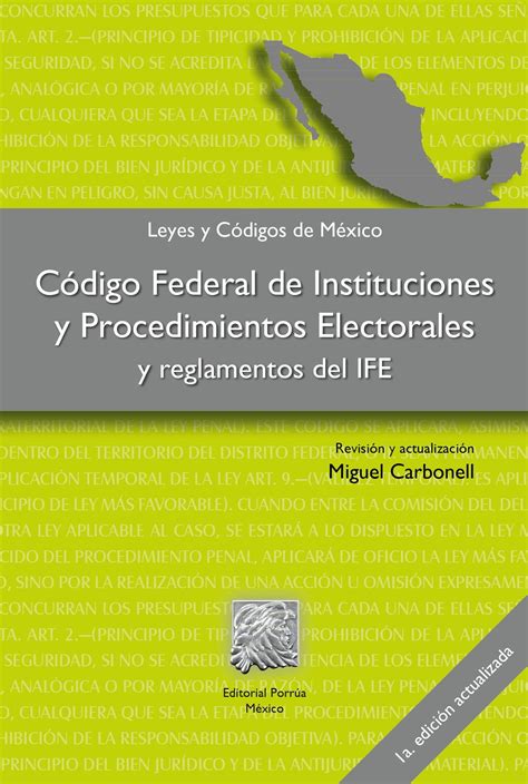 Código Federal De Instituciones Y Procedimientos Electorales Y