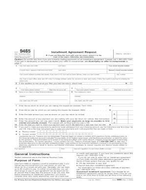 Fillable Online FORM 9465 PAGE 1 Of 4 Fax Email Print PdfFiller