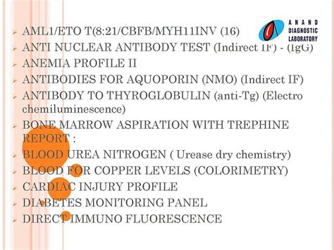 Anand Diagnostic Laboratory Services Bangalore Pathology Lab Services