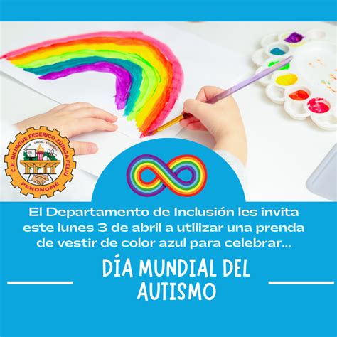 D A Mundial Del Autismo V Stete De Azul Colegio Federico Z Iga Feli