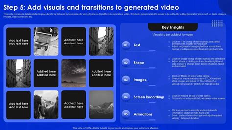 Step 5 Add Visuals And Transitions To Generated Video Synthesia AI ...