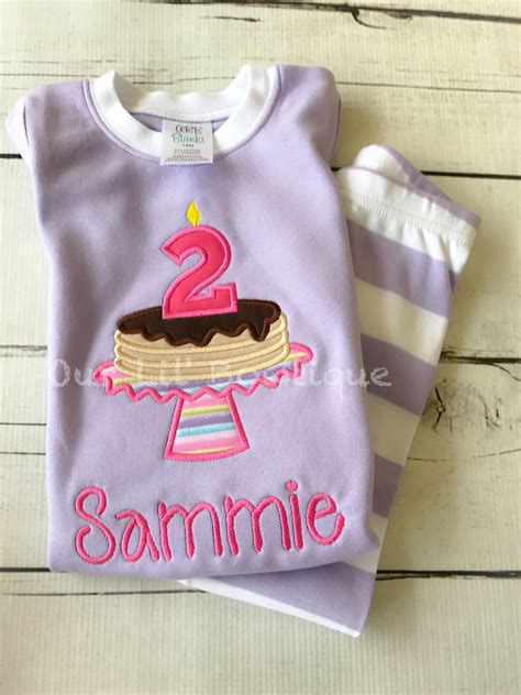 Birthday Pajamas Pancake Pjs Personalized Pancake Etsy