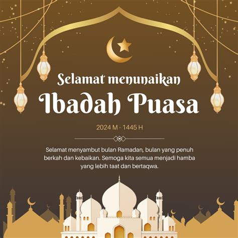 Halaman Gratis Desain Contoh Ucapan Ramadhan Canva