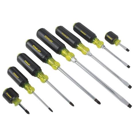 Stanley Plus Pc Comb Phillips Slotted Screwdriver Set Ea