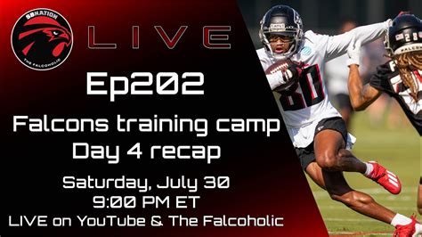 Falcons Training Camp Day 4 Recap The Falcoholic Live Ep202 Youtube