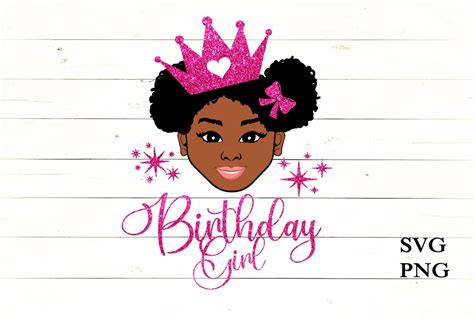 Afro Birthday Girl Svg Happy Birthday Svg Princess Svg Afro Etsy