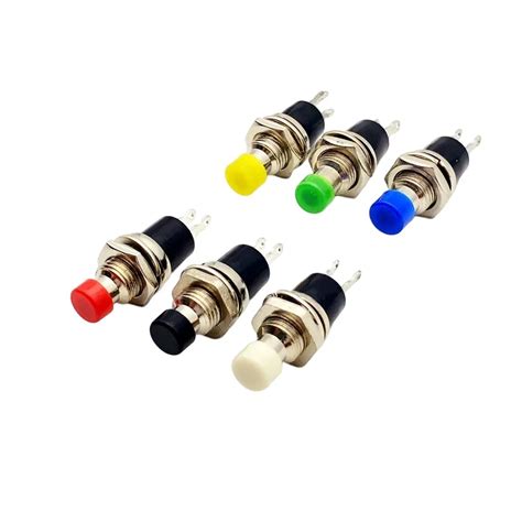 Pcs Mini Round Momentary Push Button Switch Press The Self Reset Pbs