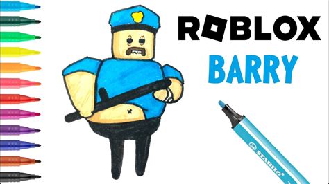 Easy Drawing Roblox Barry I Kolay Roblox Barry Çizimi I Roblox