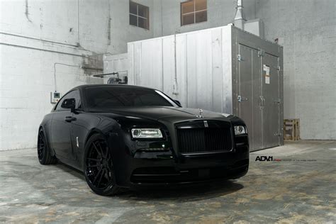 Sinister Custom Blacked Out Rolls Royce Ghost On Matte Black Adv1 Wheels Blacked Out Cars