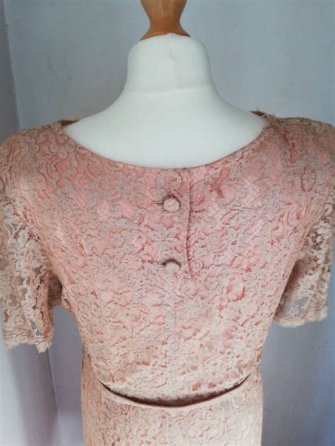 S Lace Dress In Nude Champagne Colour Pretty Neck Gem