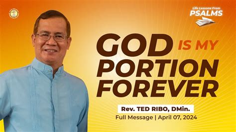 God Is My Portion Forever Pastor Ted M Ribo Dmin Youtube