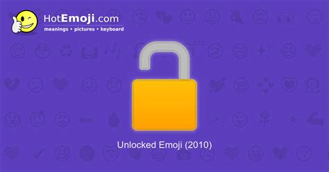 🔓 Unlocked Emoji Meaning with Pictures: from A to Z