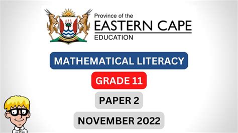 Maths Literacy Grade 11 Exam Paper YouTube