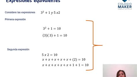 Expresiones Equivalentes Matemáticas YouTube