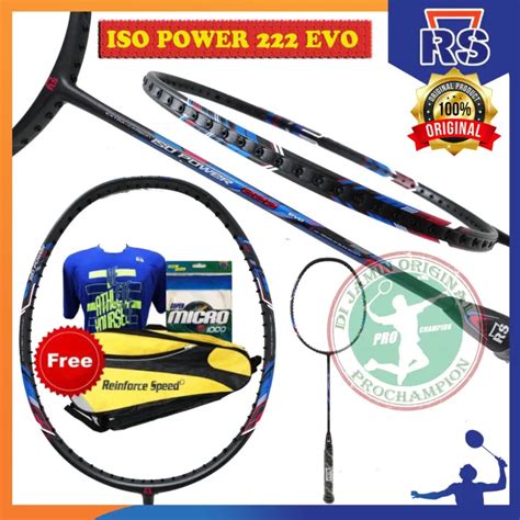 RS Iso Power 222 Evo Reinforce Speed Raket Badminton Original Lazada