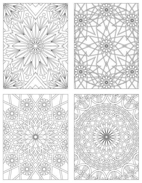 Rowenas Floral Coloring Pages Etsy