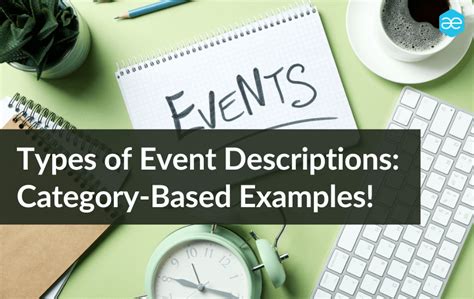 Types of Event Descriptions Listed With Examples - AllEvents