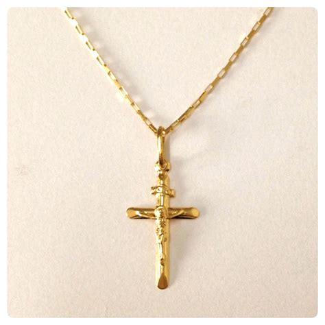 Corrente E Crucifixo De Ouro - Corrente De 70cm E Pingente Cruz Crucifixo Joia De Ouro 18k - R$ 889,00 ...