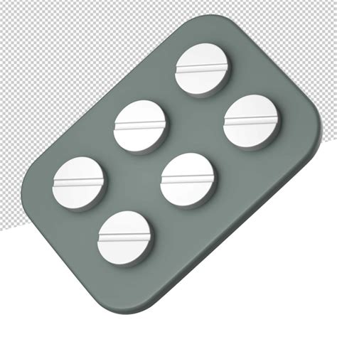 Premium PSD 3d Icon 3d Rendering Illustration Pill